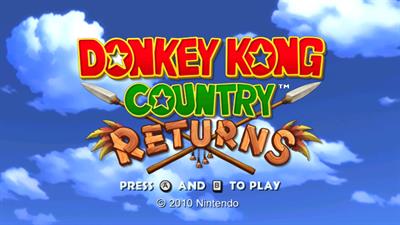 Donkey Kong Country Returns - Screenshot - Game Title Image