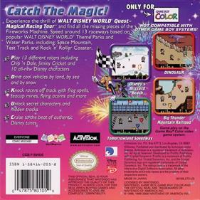 Walt Disney World Quest: Magical Racing Tour - Box - Back Image