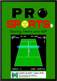 Pro Sports: Bowling, Tennis, and Golf - Fanart - Box - Front Image