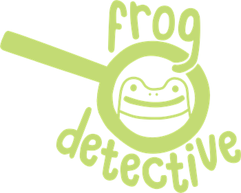The Haunted Island: A Frog Detective Game - Clear Logo Image