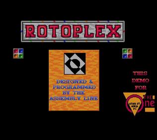 Rotoplex - Screenshot - Game Title Image