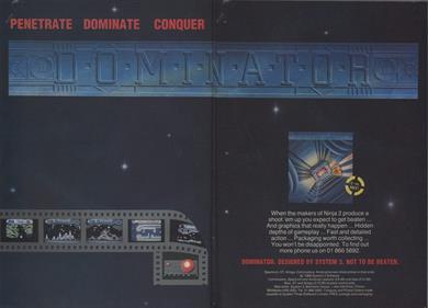 Dominator (System 3 Software) - Advertisement Flyer - Front Image