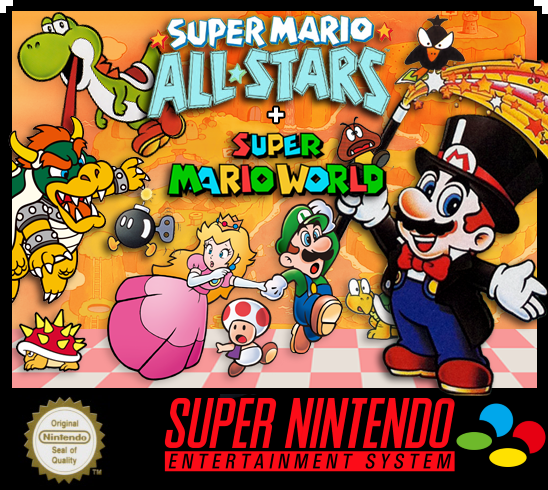 Super Mario All-Stars + Mario World - Nintendo SNES BOX ONLY