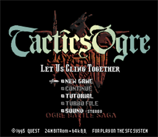 Tactics Ogre: Let Us Cling Together - Screenshot - Game Title Image