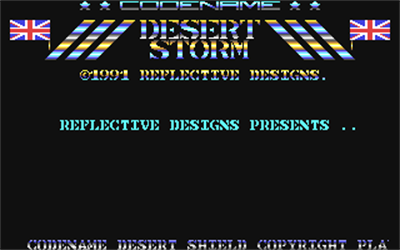 Codename Desert Storm - Screenshot - Game Title Image
