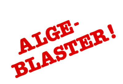 Alge-Blaster! - Clear Logo Image