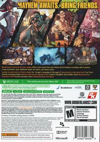 Borderlands 2: Game of the Year Edition - Box - Back Image