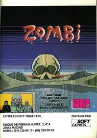 Zombi - Advertisement Flyer - Front Image
