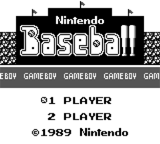 Baseball - Screenshot - Game Title Image
