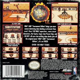 NBA Jam: Tournament Edition - Box - Back Image