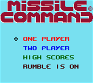 Missile Command - Screenshot - Game Select Image