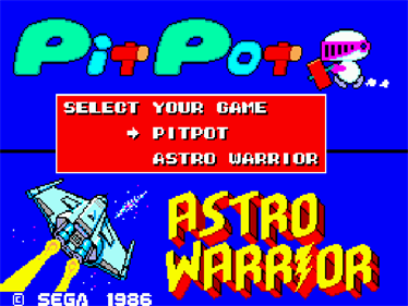 Astro Warrior / Pit Pot - Screenshot - Game Title Image