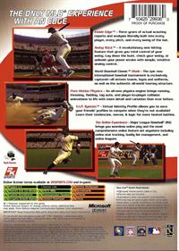 Major League Baseball 2K6 - Box - Back Image
