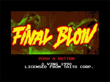 Final Blow - Screenshot - Game Title Image