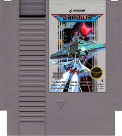 Gradius - Cart - Front Image