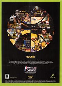 NBA Inside Drive 2003 - Advertisement Flyer - Front Image
