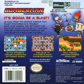 Bomberman Tournament - Box - Back Image
