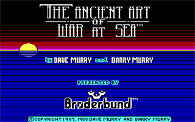 The Ancient Art of War at Sea - Screenshot - Game Title Image