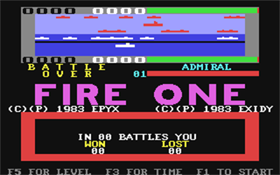 Fire One - Screenshot - Game Title Image