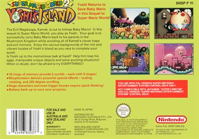 Super Mario World 2: Yoshi's Island - Box - Back Image