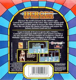 Heroes of the Lance - Box - Back Image