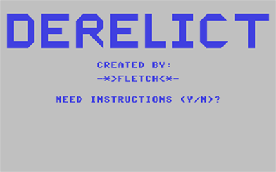 Derelict (Guild Adventure Software) - Screenshot - Game Title Image