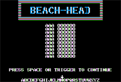 Beach-Head - Screenshot - High Scores Image