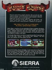 King's Quest - Box - Back Image