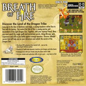 Breath of Fire - Box - Back Image
