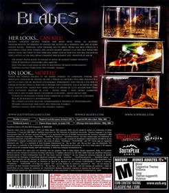 X-Blades - Box - Back Image