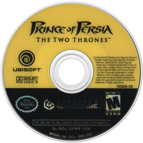 Prince of Persia: The Two Thrones - Disc Image