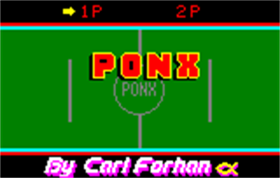 Ponx - Screenshot - Game Title Image