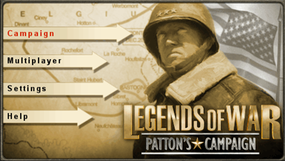 Legends of War: Patton's Campaign - Screenshot - Game Title Image