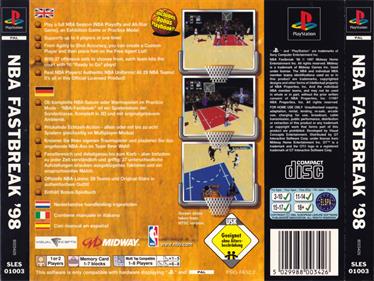 NBA Fastbreak '98 - Box - Back Image