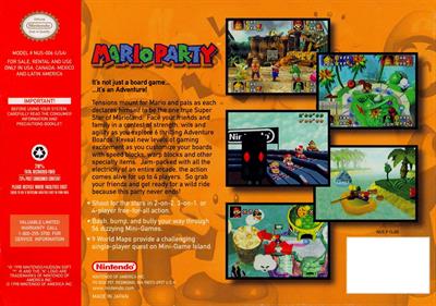 Mario Party - Box - Back Image