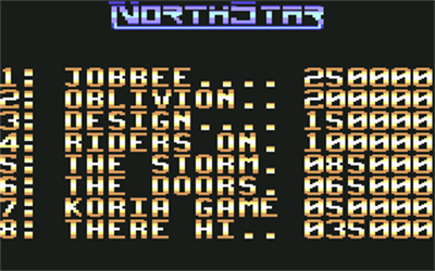 NorthStar - Screenshot - High Scores Image