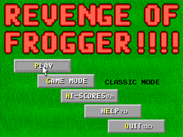 Revenge of the Frogger - Screenshot - Game Title Image