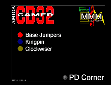 Amiga CD32 Gamer Cover Disc 16 - Screenshot - Game Select Image