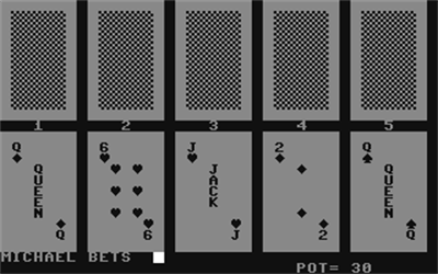 Draw Poker (Keypunch Software) - Screenshot - Gameplay Image