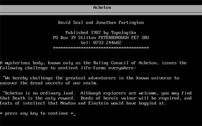 Acheton - Screenshot - Game Title Image