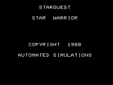 Star Warrior - Screenshot - Game Title Image