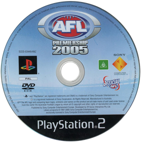 AFL Premiership 2005 - Disc Image