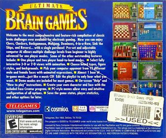 Ultimate Brain Games - Box - Back Image