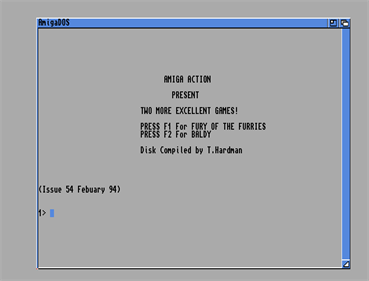 Amiga Action #54 - Screenshot - Game Select Image
