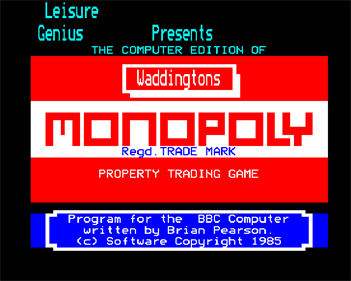 Monopoly - Screenshot - Game Title Image