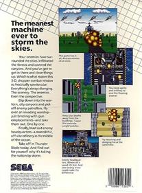 Thunder Blade - Box - Back Image