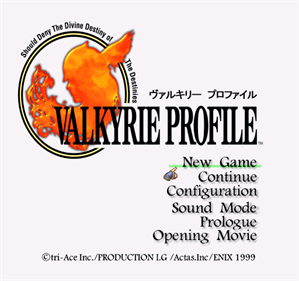 Valkyrie Profile - Screenshot - Game Title Image