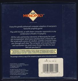 Deluxe Monopoly - Box - Back Image