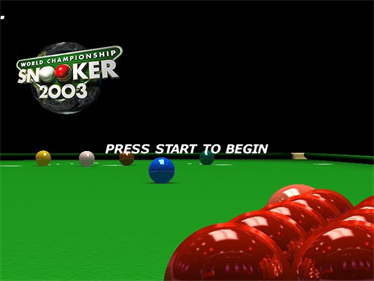 World Championship Snooker 2003 - Screenshot - Game Title Image