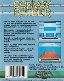 Convoy Raider - Box - Back Image